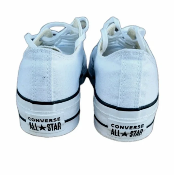 Platform Converse All Star Chuck Taylor LIFT Athletic Sneaker Shoe White Women 7 - Picture 4 of 12